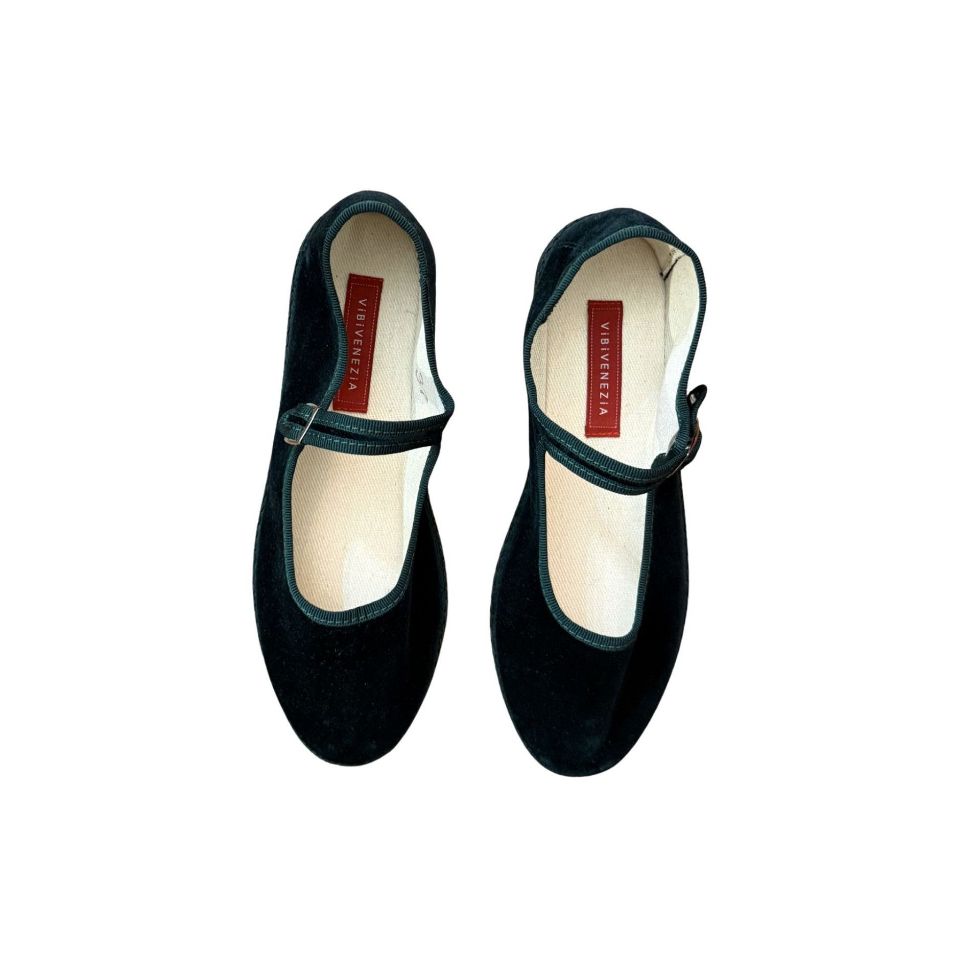 Other Vibivenezia Mary Jane Laguna Green Velvet Shoes NWOB $165 Sz Size US 7 / IT 37 - 2 Thumbnail