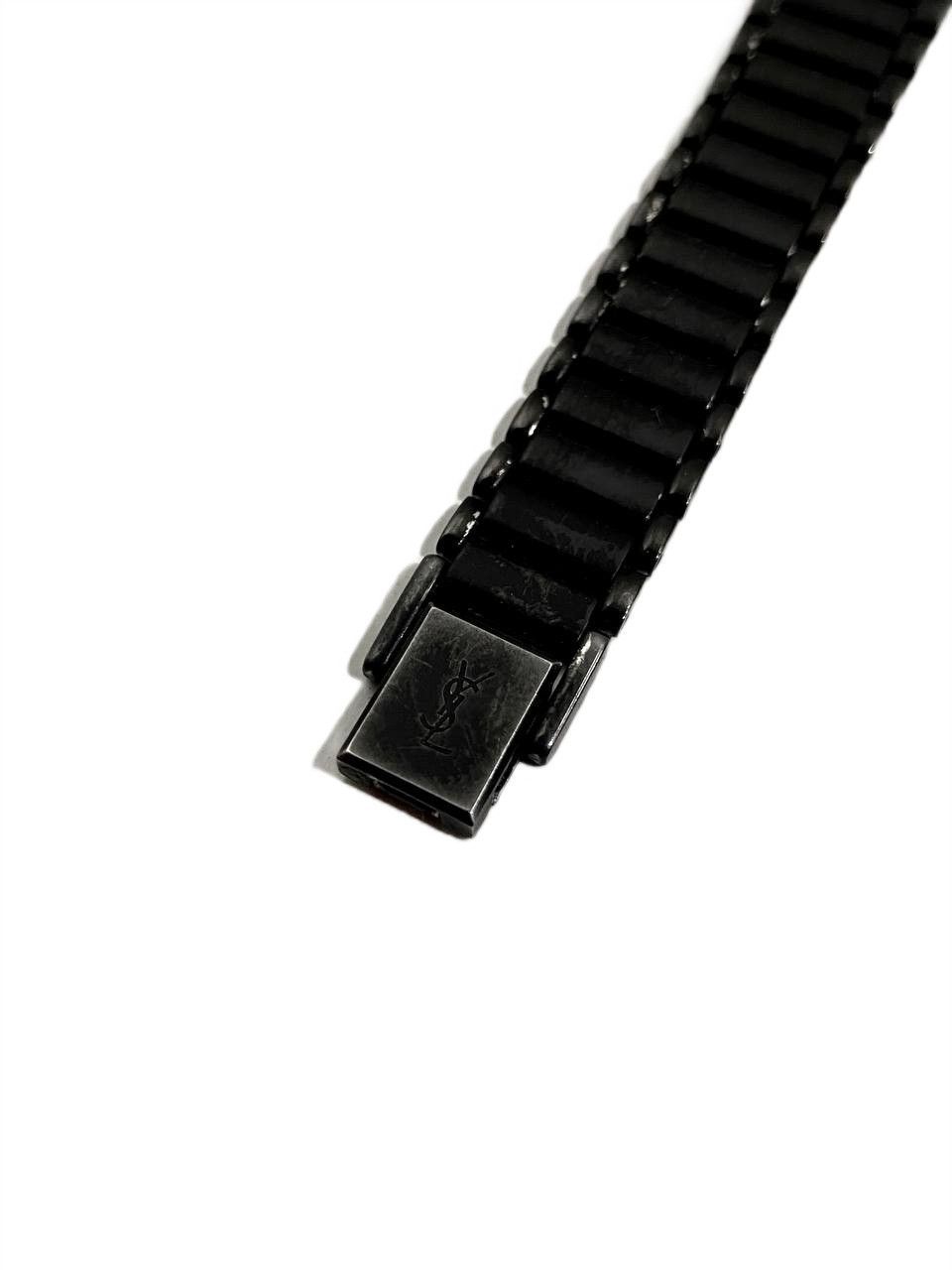 Saint Laurent Paris Saint Laurent YSL Logo Black Gold Steel Ceramic Wrist Watch Size ONE SIZE - 8 Thumbnail