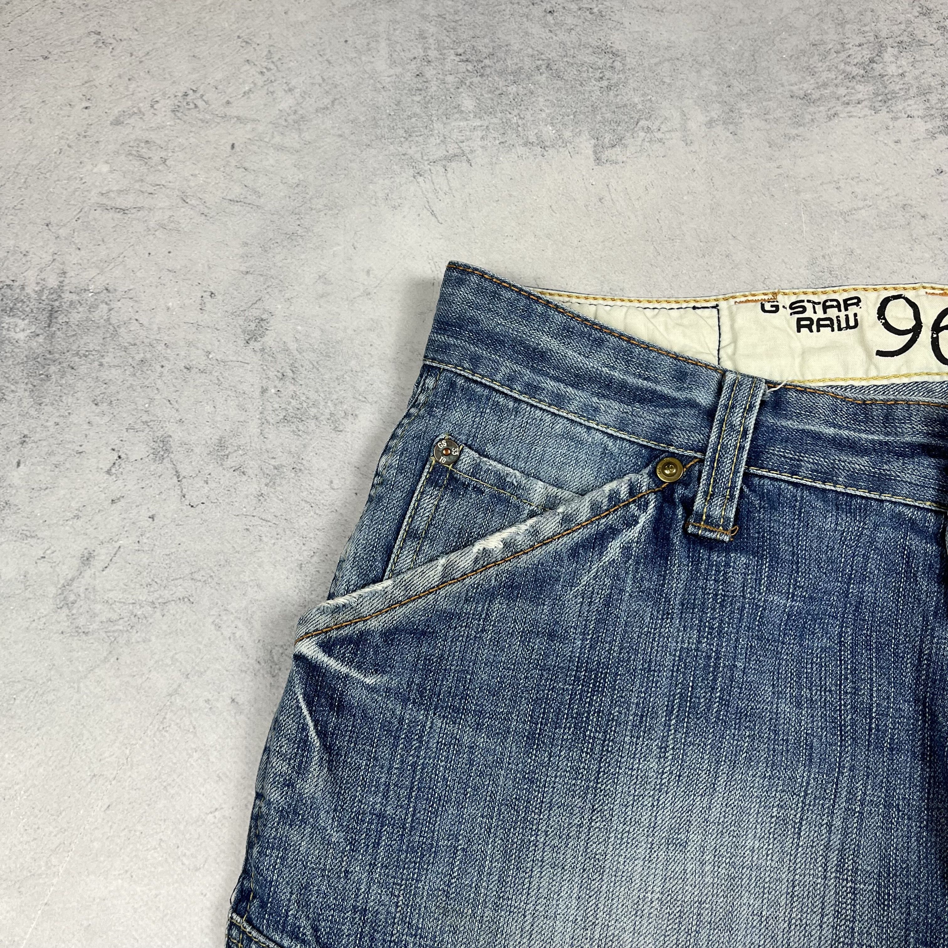 G-Star Vintage G-Star Raw Elwood 5620 Back Buckle Jeans Pants Size US 34 / EU 50 - 7 Thumbnail