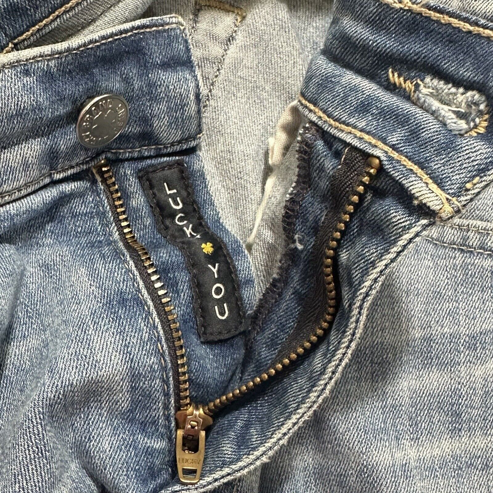 Lucky Brand Lucky Brand 6 / 28 Skinny Mid Rise Blue Stretch Jeans 30x29 Size 28" / US 6 / IT 42 - 4 Thumbnail