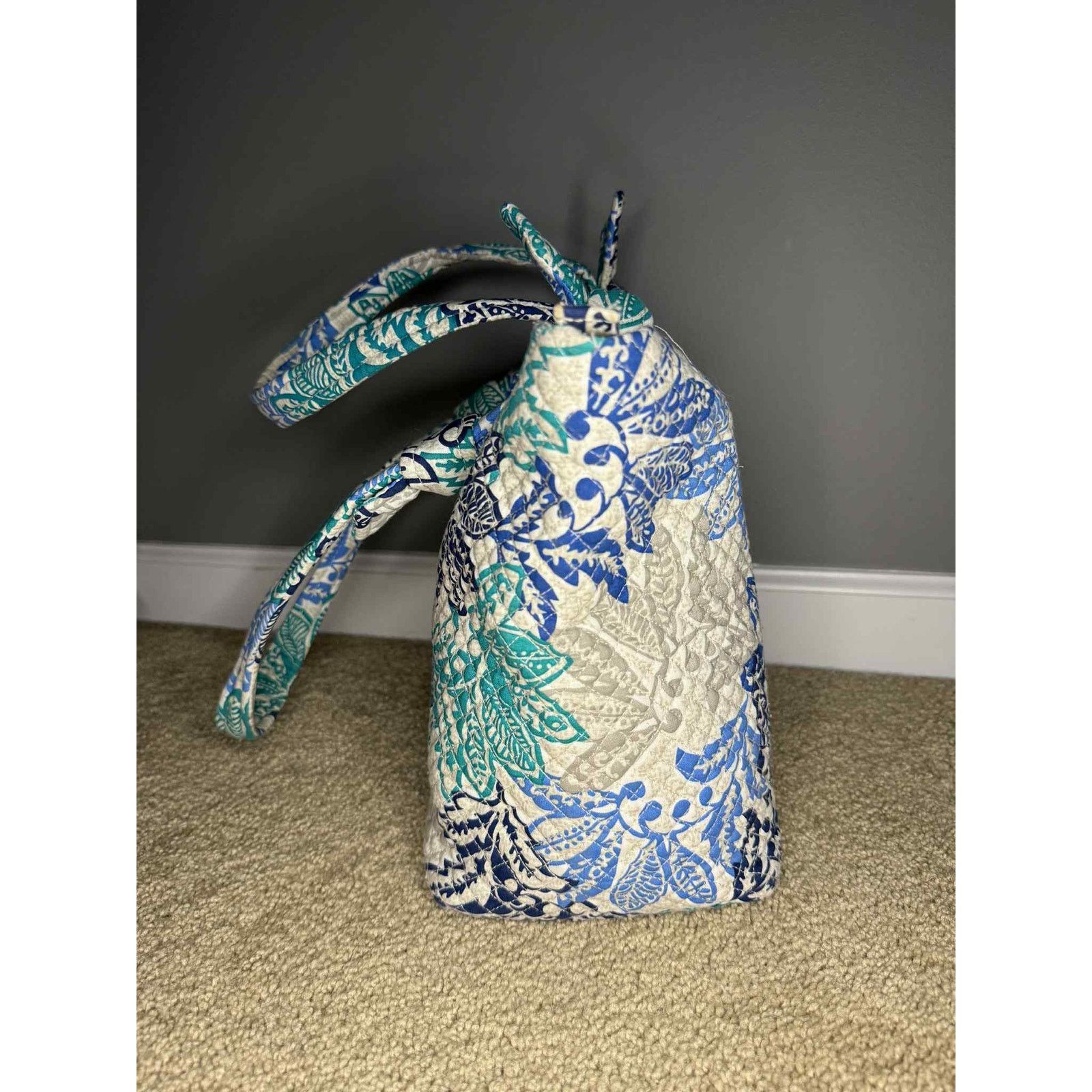Vera Bradley Vera Bradley Cotton Hadley East West Tote Bag Santiago Size ONE SIZE - 8 Thumbnail