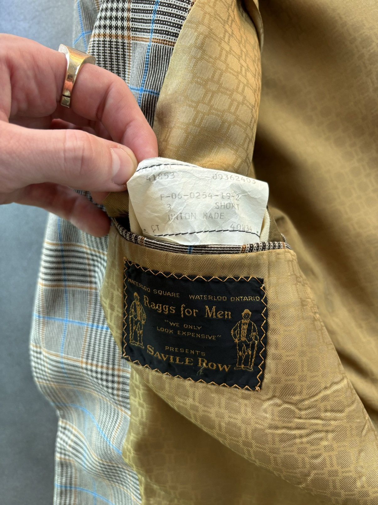 Savile Row × Vintage Vintage Plaid Blazer 70s Savile Row Sports Coat Union Made Size 34S - 5 Thumbnail