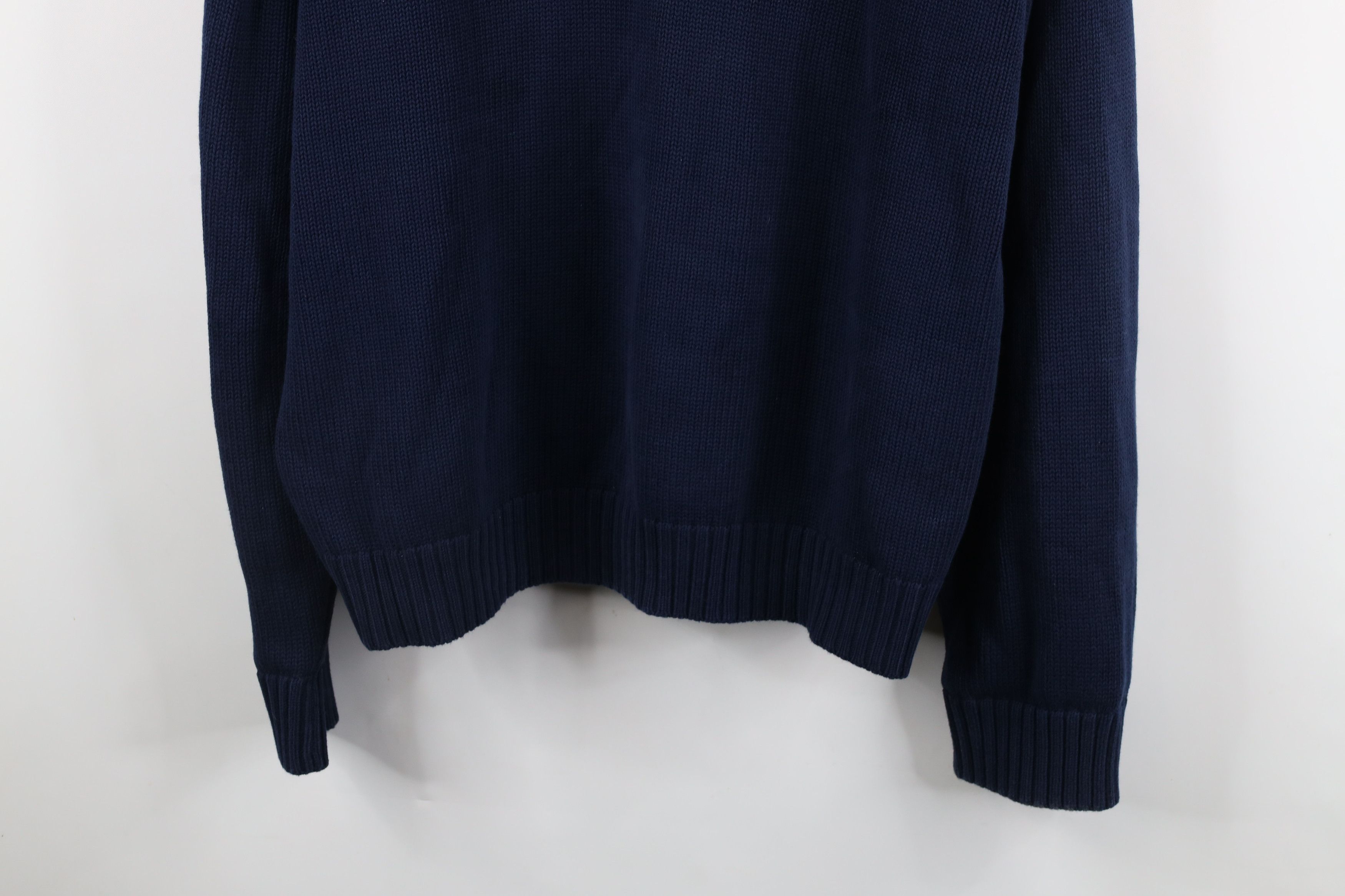 Lands' End × Vintage Vintage 90s Lands End Oversized Cotton Knit Sweater USA Size US L / EU 52-54 / 3 - 3 Thumbnail