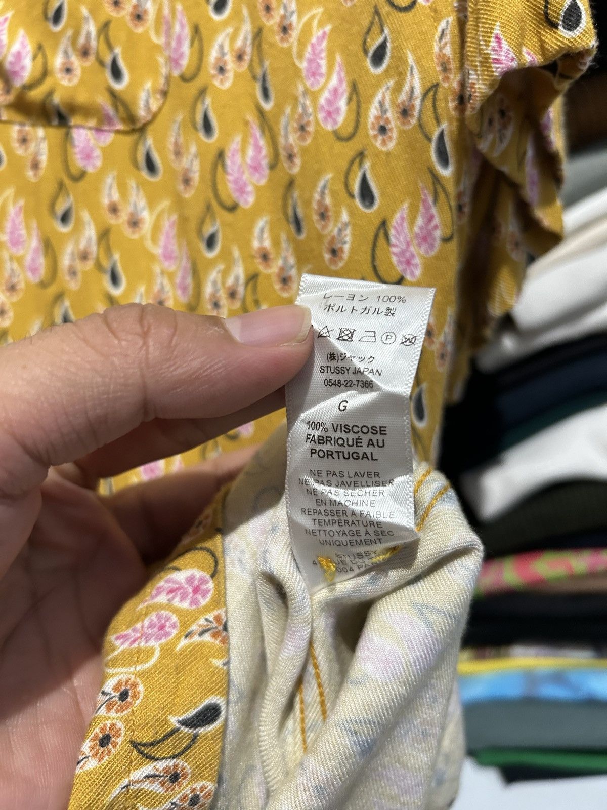 Stussy Stussy Paisley Tears shirt mustard Size US L / EU 52-54 / 3 - 6 Thumbnail