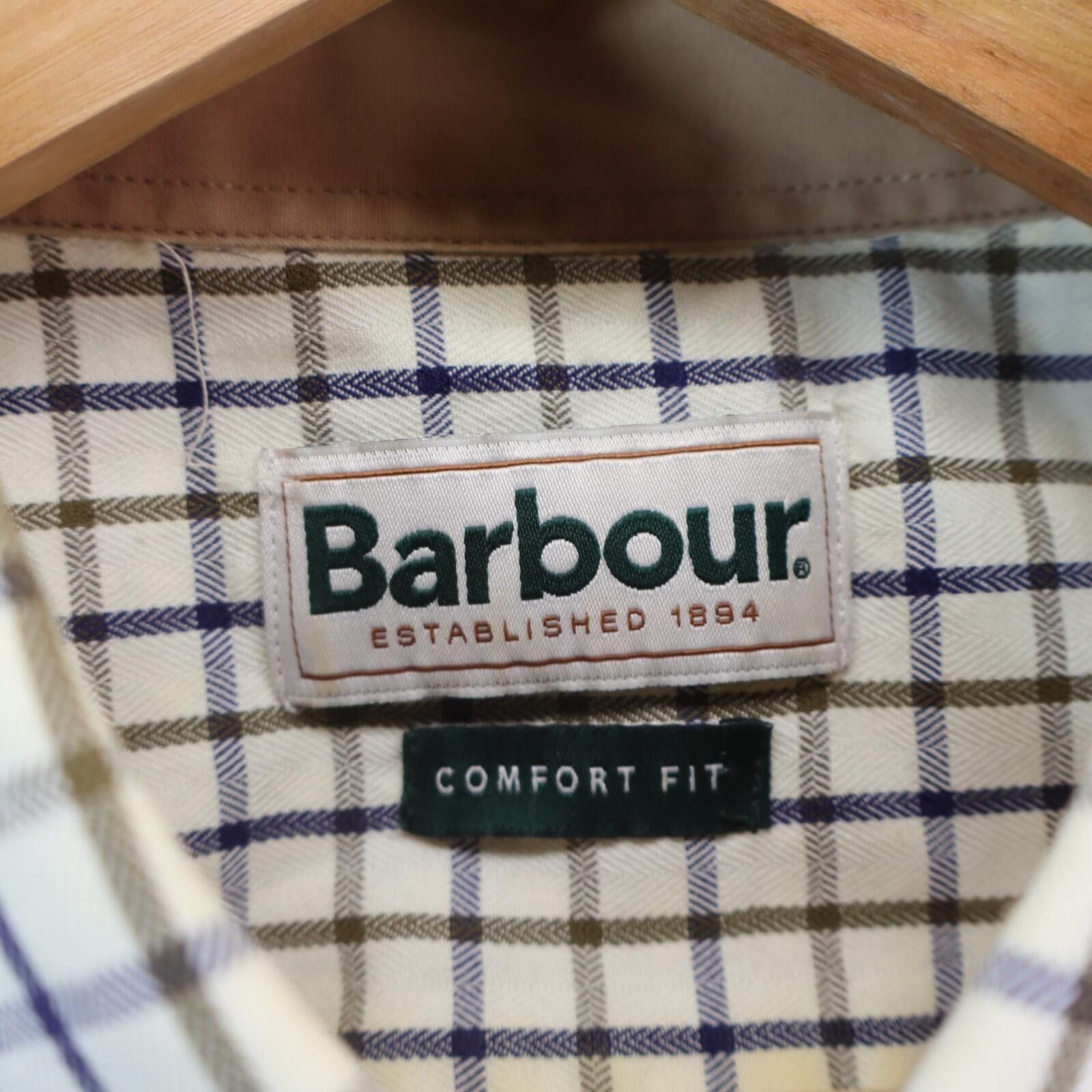 Barbour Barbour Plaid Long Sleeve Button Down Shirt Large Beige Prep Size US L / EU 52-54 / 3 - 6 Thumbnail