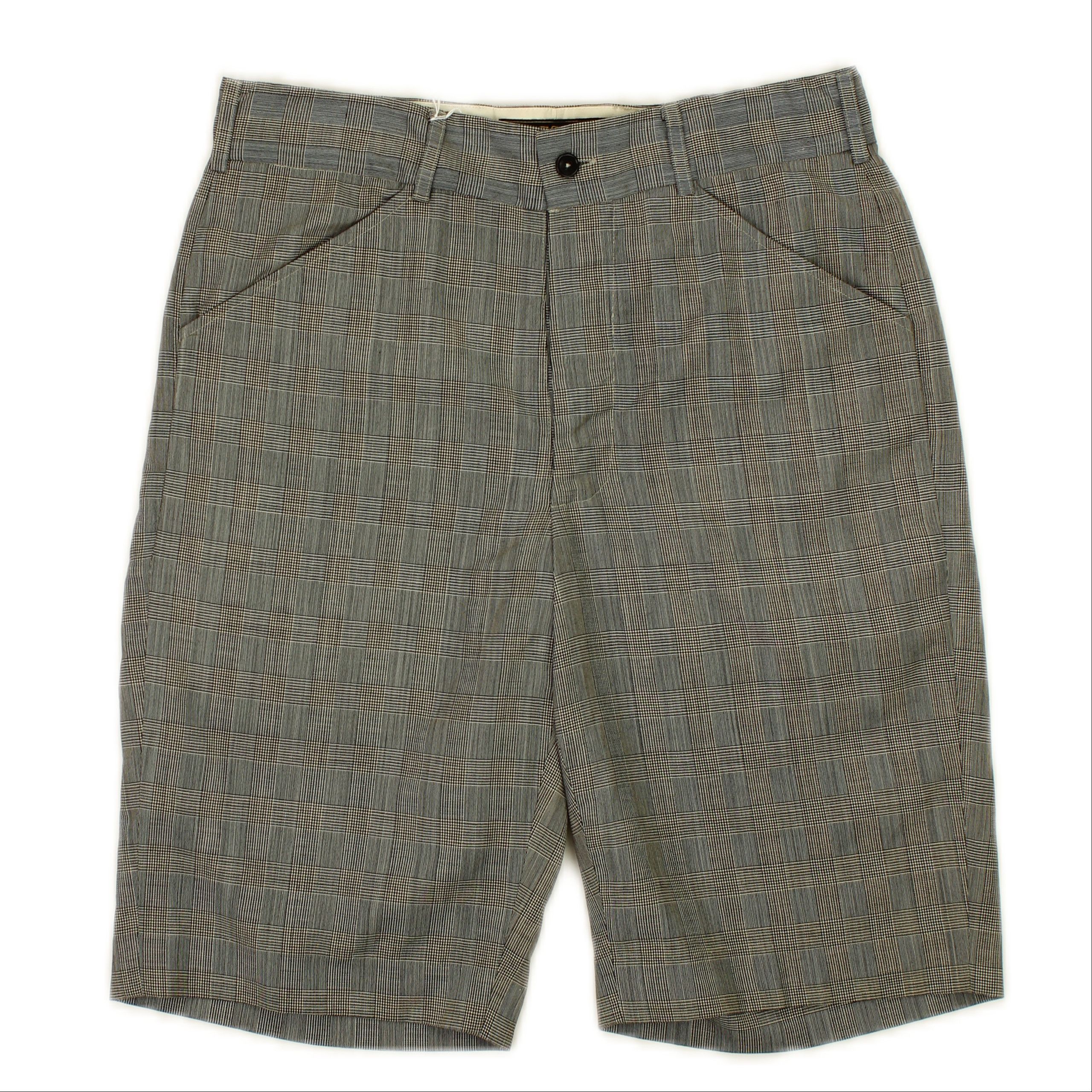 image of Freemans Sporting Club Grey Plaid Dress Shorts Size 32, Men's