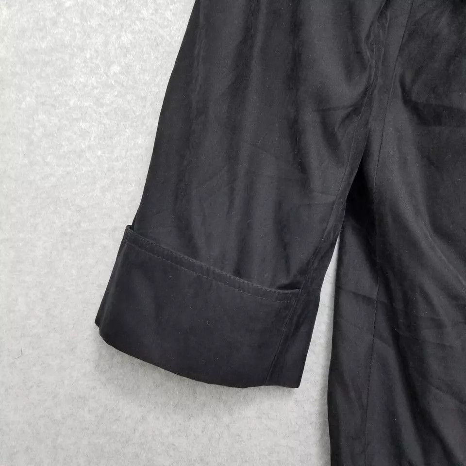 Other Liz Claiborne Parka Jacket Womens Medium Black Buttons Size M / US 6-8 / IT 42-44 - 11 Thumbnail