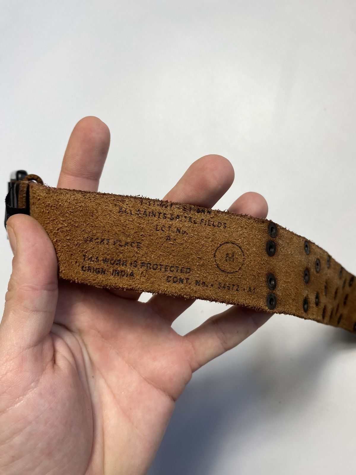 Allsaints Allsaints Spitalfield avant-garde leather belt Size 32 - 5 Thumbnail
