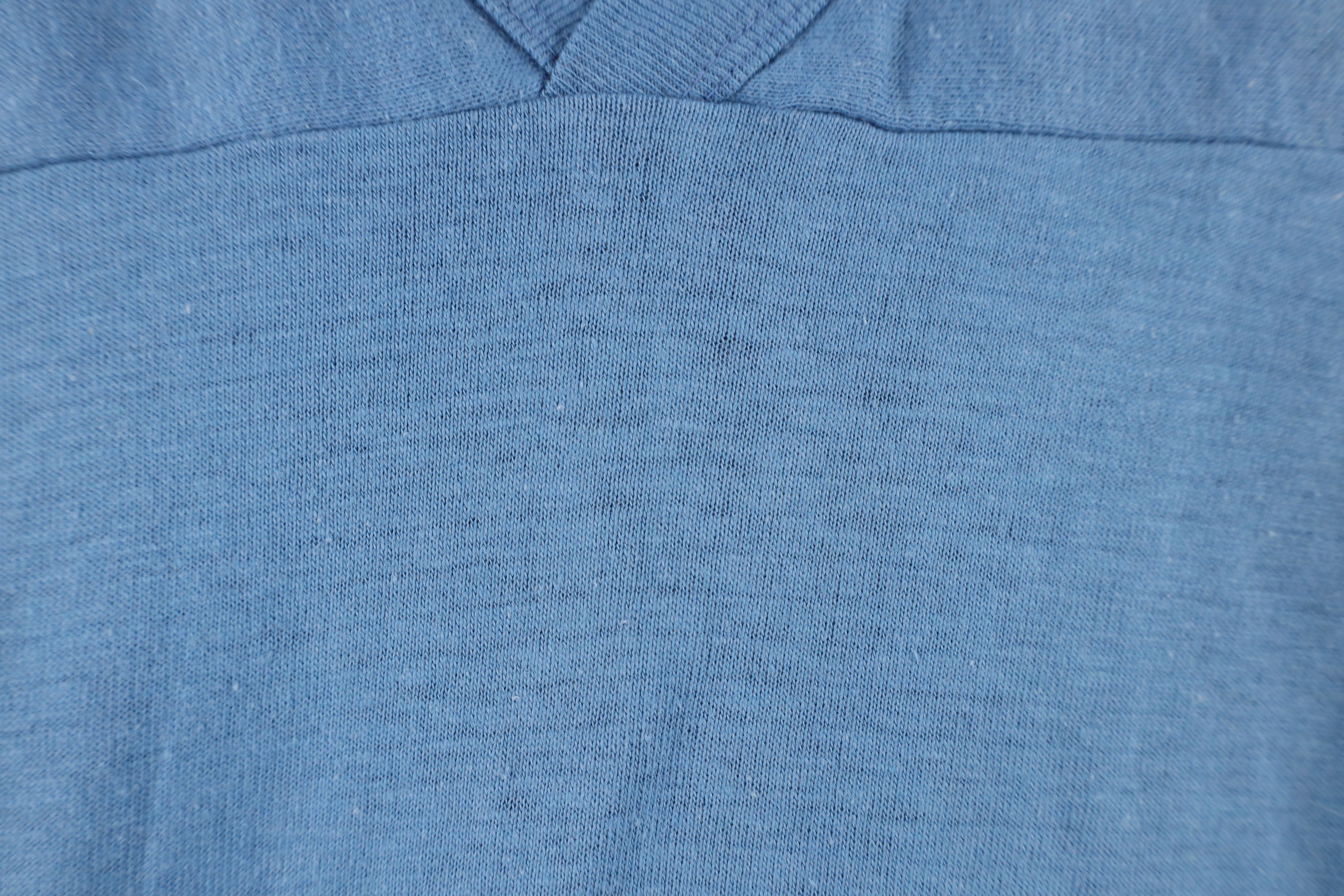 Vintage Deadstock Vintage 60s 70s Jersey T-Shirt Blue USA Cotton Size US S / EU 44-46 / 1 - 7 Thumbnail