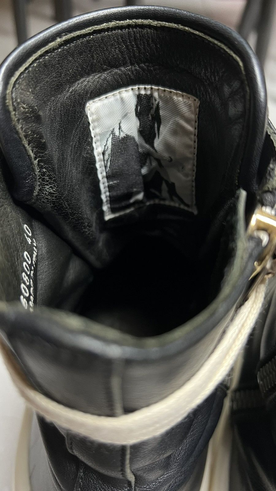Rick Owens Rick owens drkahdw ramones high top sneaker sz40 Size US 7 / EU 40 - 11 Thumbnail