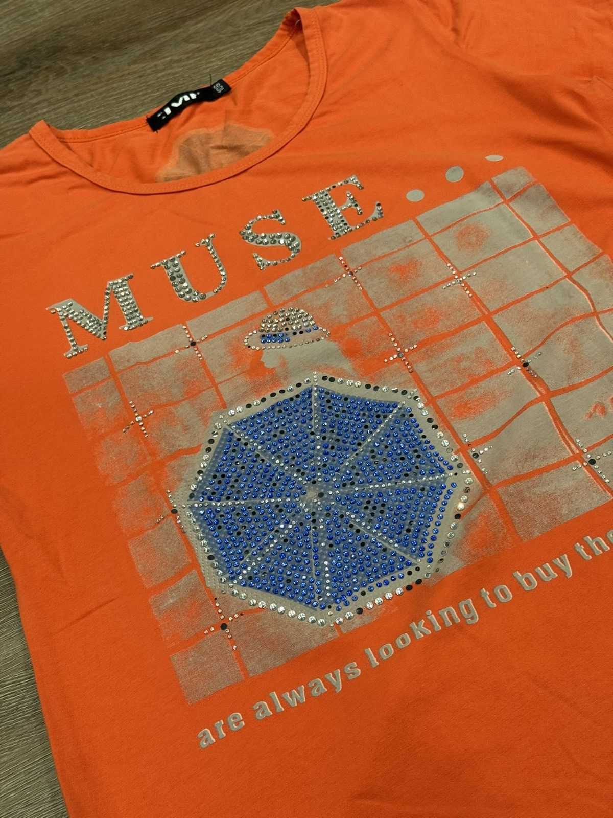 Japanese Brand Japanese Brand Rhinestone T shirt Size M / US 6-8 / IT 42-44 - 9 Thumbnail