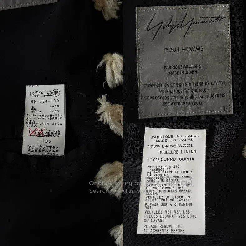Yohji Yamamoto Yohji Yamamoto 12AW Horn Breasted Suit Jacket Size US S / EU 44-46 / 1 - 8 Thumbnail