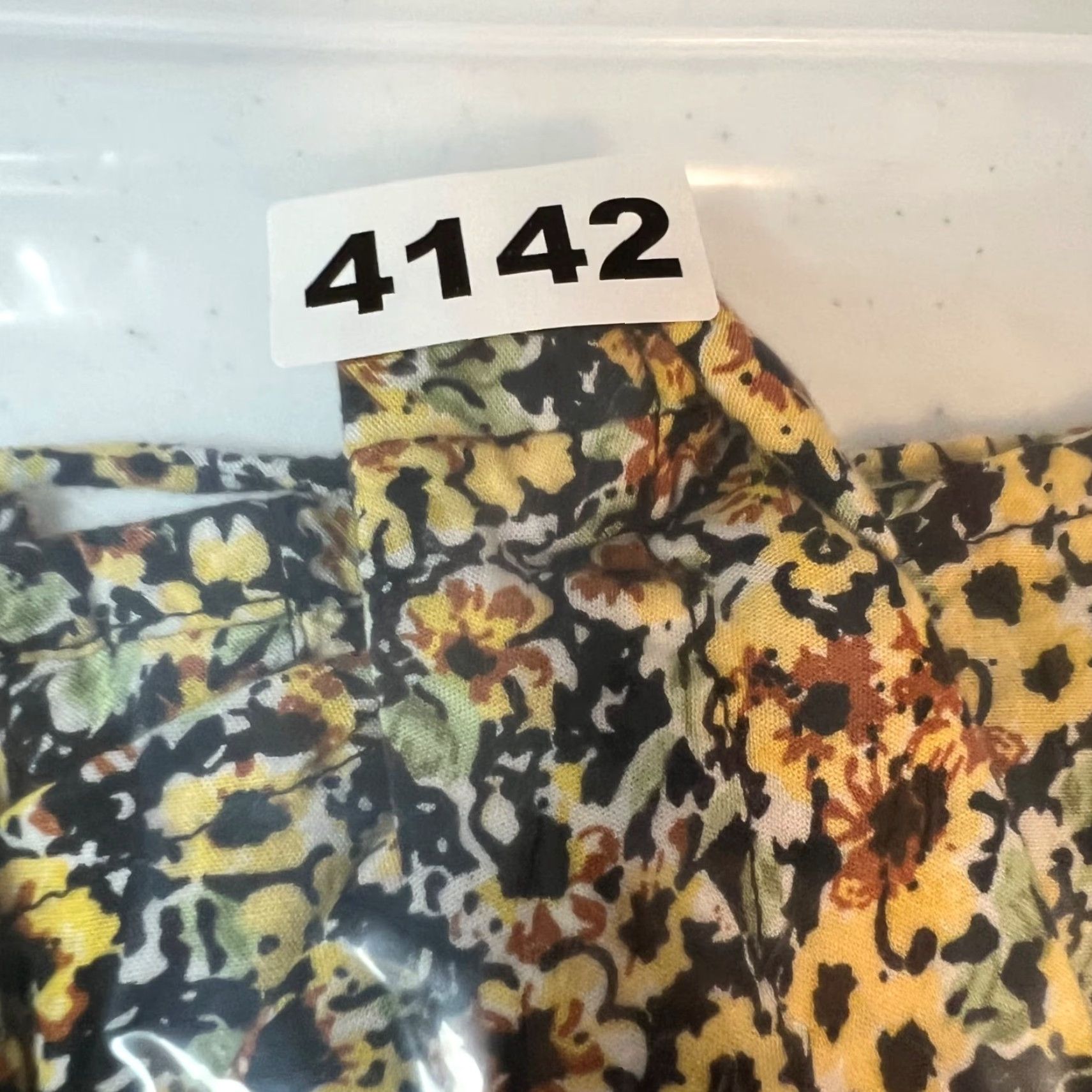 Vintage Motel Dress XS Yellow Floral Sunflower Print Short-Sleeve Mini Tie Back Womens Size XS / US 0-2 / IT 36-38 - 8 Thumbnail