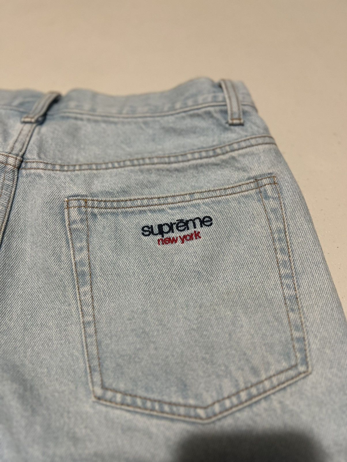 Supreme Supreme Baggy Denim Short ‘Washed Indigo’ Ss24 Size US 30 / EU 46 - 4 Thumbnail