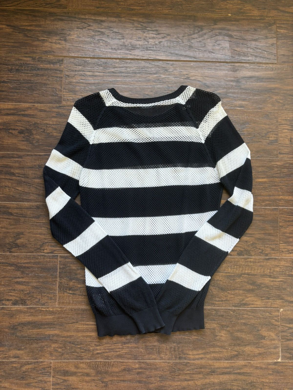 Dior Hedi Slimane Dior Homme Striped Mesh Top Size US M / EU 48-50 / 2 - 2 Thumbnail