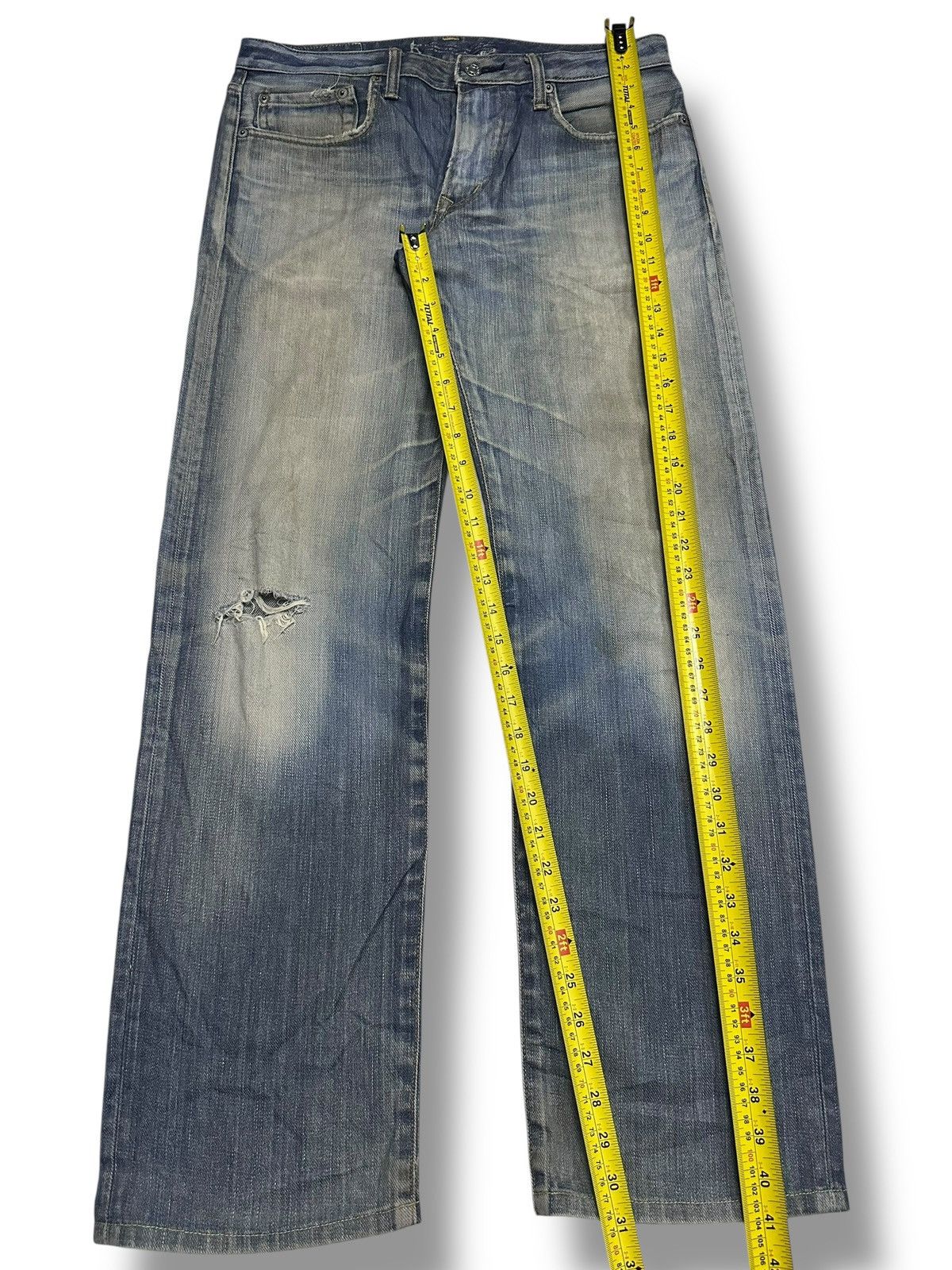 Edwin Edwin 502R Vintage Straight Loose With Faded Wash Size US 34 / EU 50 - 10 Thumbnail