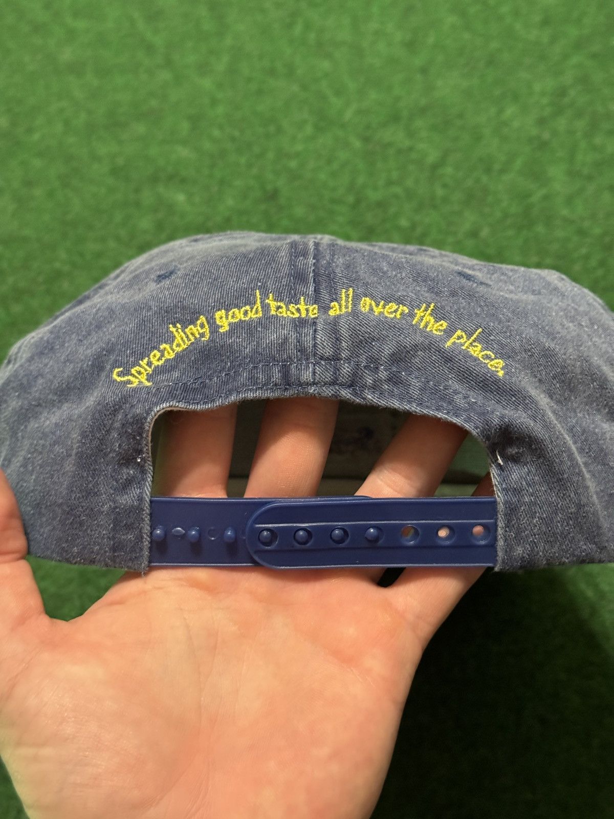 Vintage Vintage Snapple 80s 90s Sopranos Juice Blue Snapback Hat Size ONE SIZE - 5 Thumbnail
