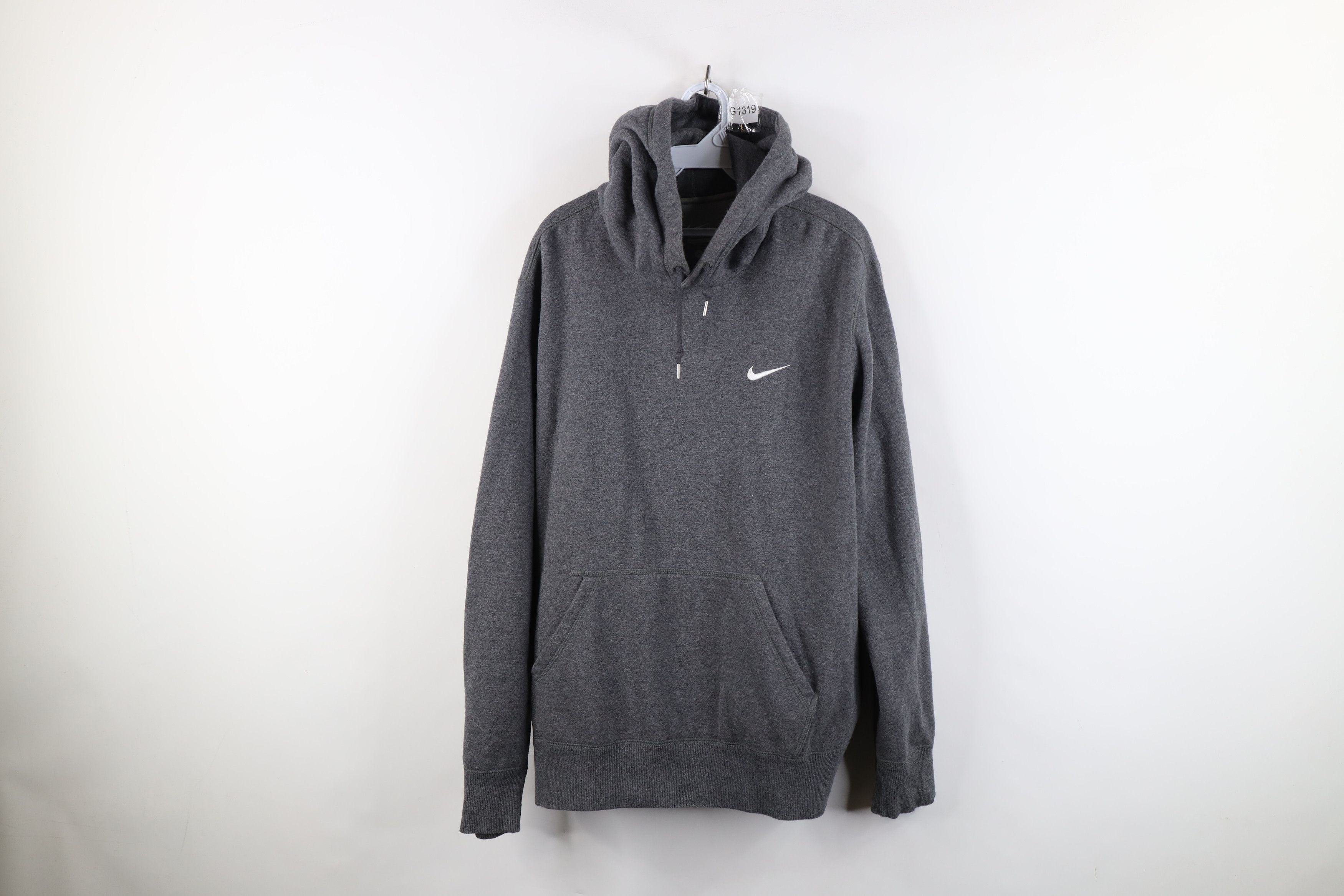 Nike Vintage Y2K Nike Scott Mini Swoosh Heavyweight Hoodie Gray Size US XL / EU 56 / 4 - 1 Thumbnail