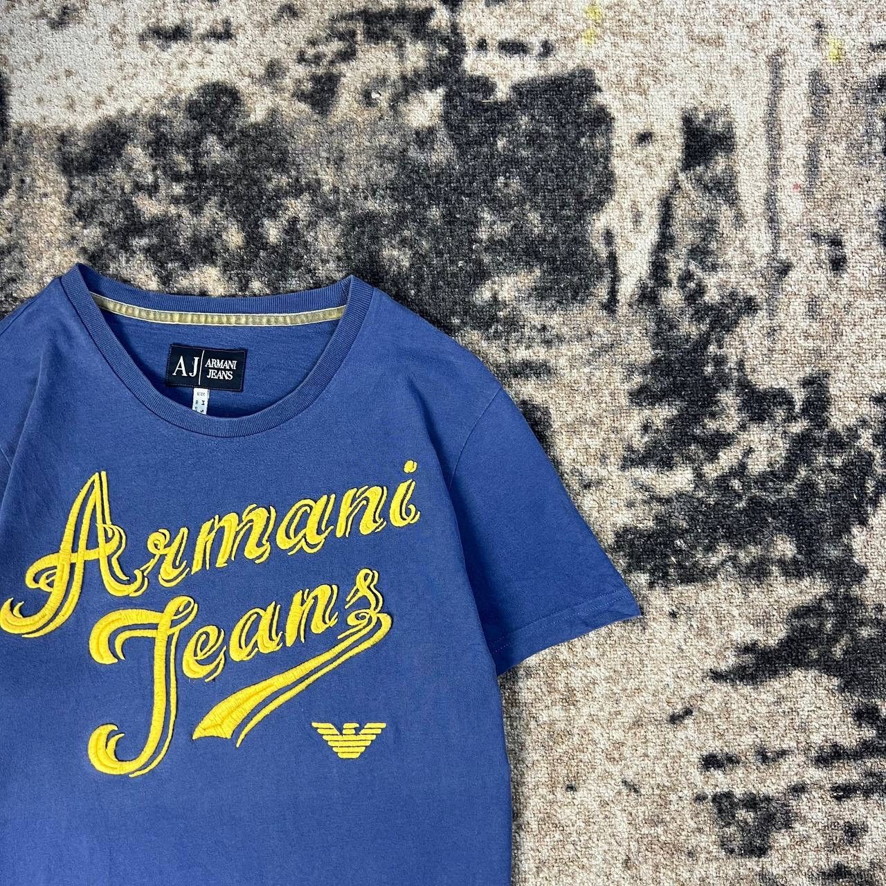Armani Armani Jeans Big Embroidered Logo Vintage Y2K T-Shirt 1TS5 Size US S / EU 44-46 / 1 - 3 Thumbnail