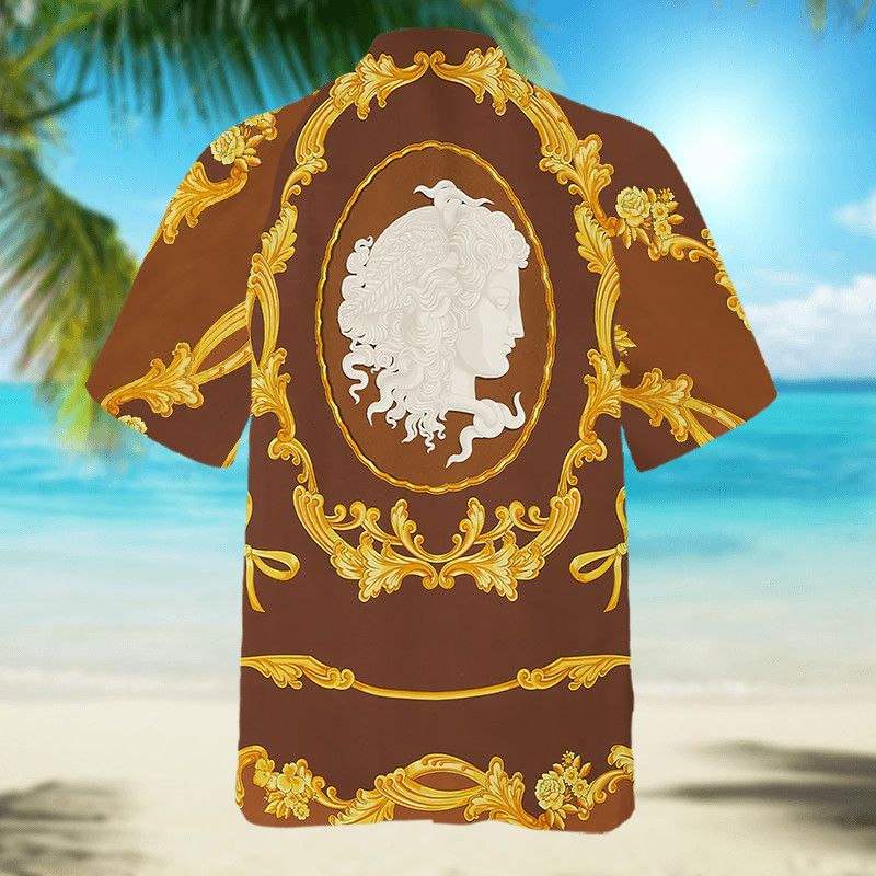 The Unbranded Brand Cameo Print Shirt, Vintage Baroque Short Sleeve Shirt Size US S / EU 44-46 / 1 - 2 Thumbnail