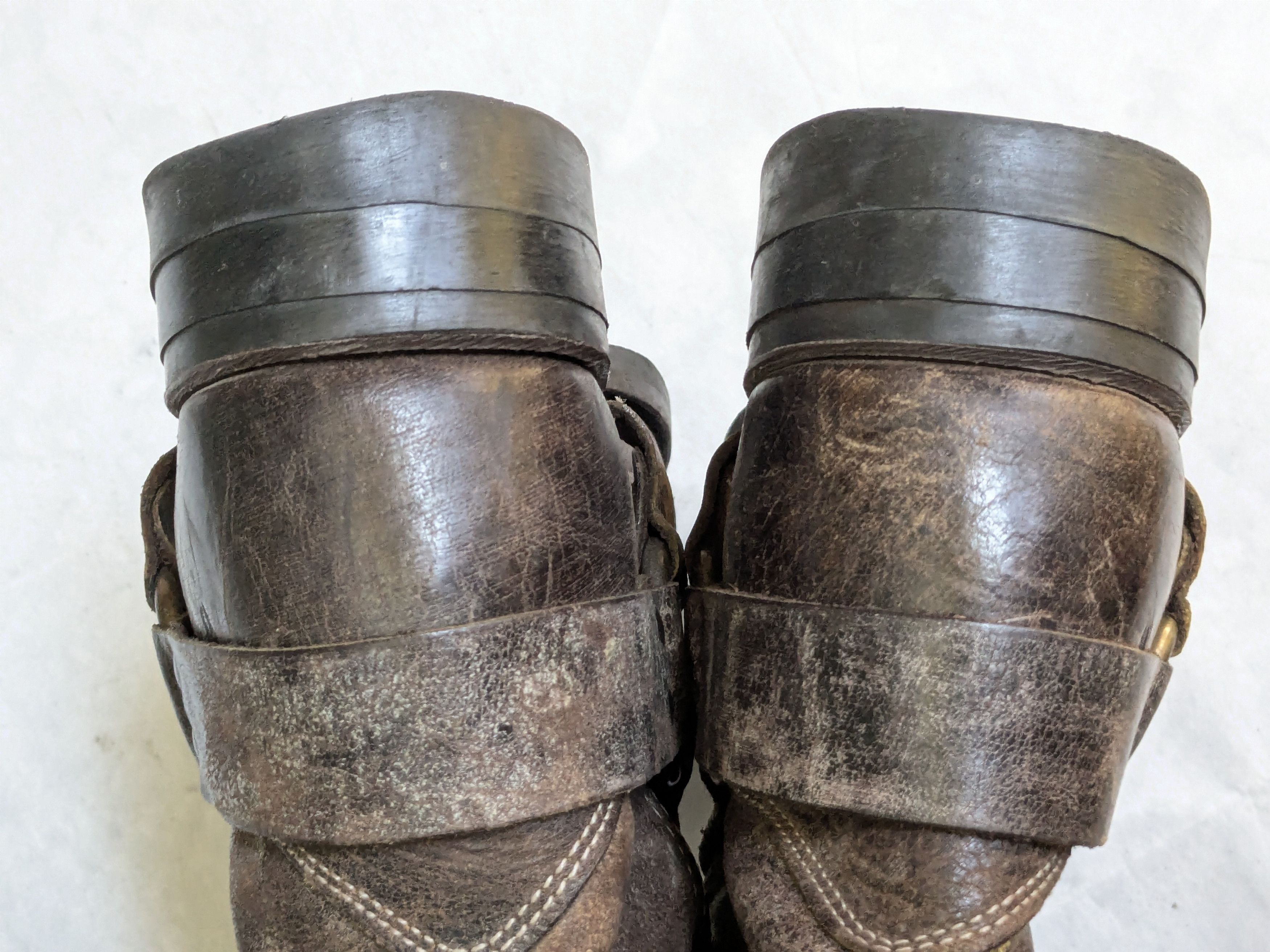 Frye Frye Harness Brown 13 M Leather Strap Buckle Size US 13 / EU 46 - 16 Thumbnail