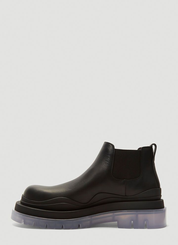 Bottega Veneta o1s1wg110624 Tire Ankle Chelsea Boots in Black Size US 13 / EU 46 - 3 Thumbnail