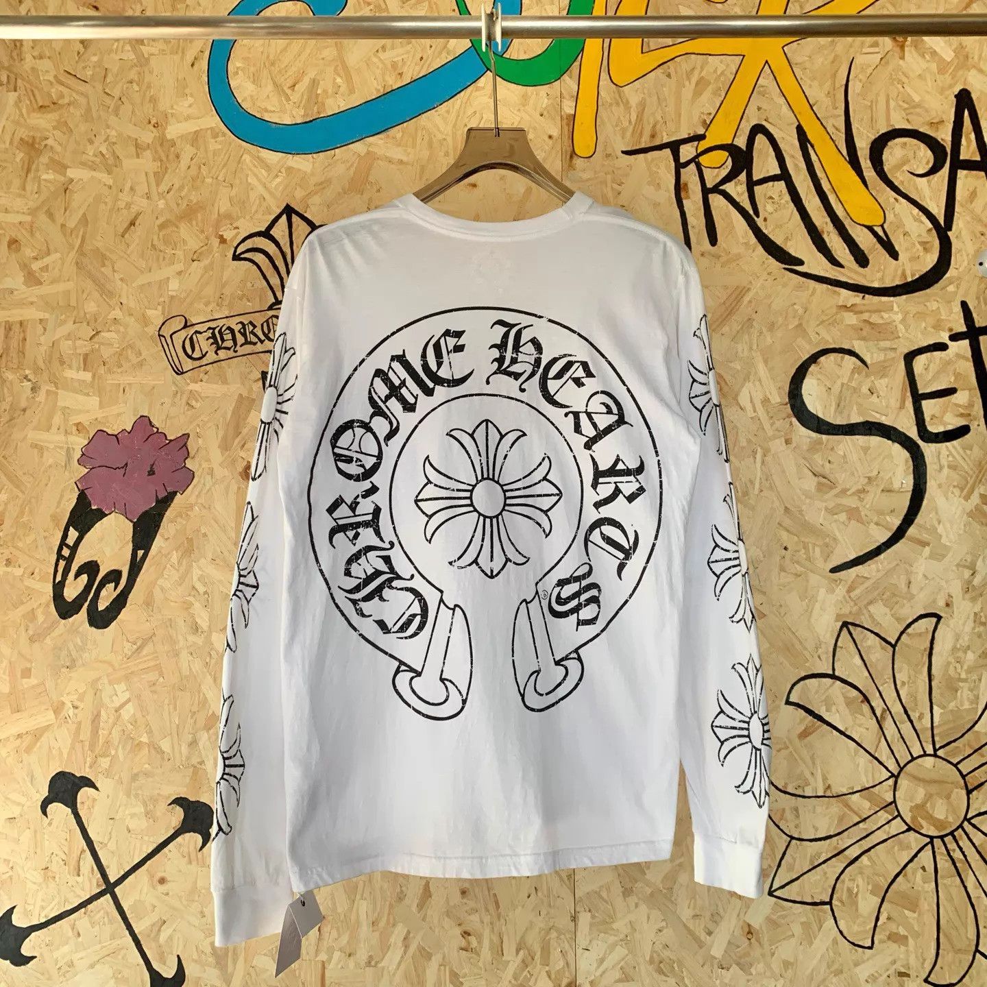 Chrome Hearts Chrome Hearts Horseshoe Long Sleeve T-Shirt L Size US L / EU 52-54 / 3 - 7 Thumbnail