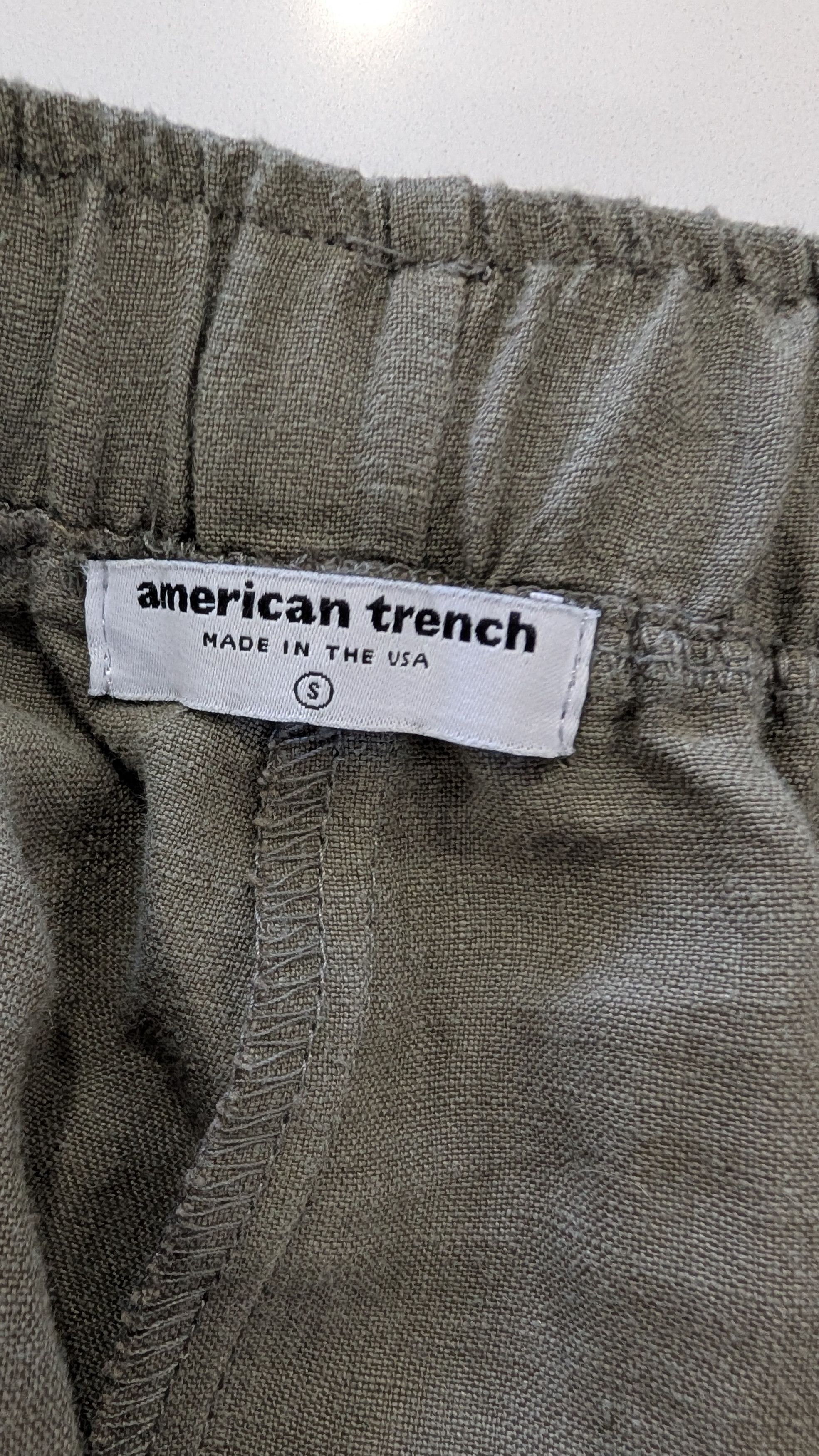 American Trench American Trench Linen Easy Pant Olive Green Size S Size US 31 - 5 Thumbnail