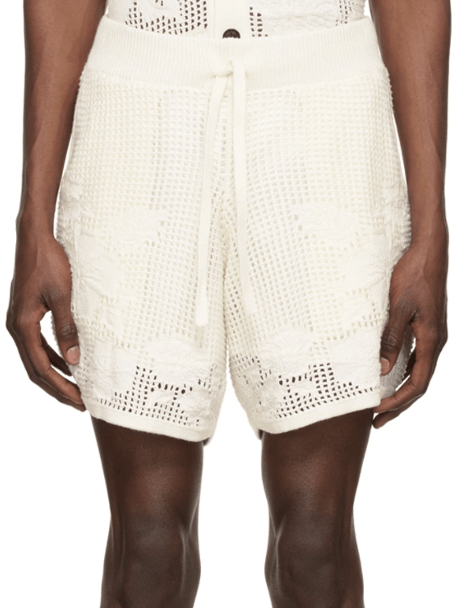 Amiri AMIRI Mesh Knit Cotton Shorts Size US 32 / EU 48 - 2 Thumbnail