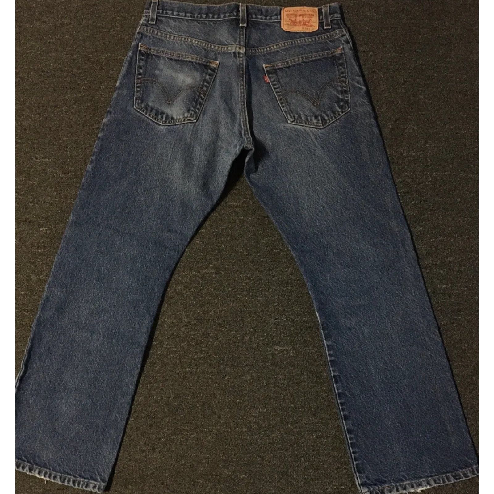 Levi's VINTAGE Levi's 517 Jeans Bootcut Men 34 Blue Denim Distressed 90s Rock Grunge Punk Cowboy Biker Western 30 In Inseam USA USA Size US 34 / EU 50 - 2 Thumbnail