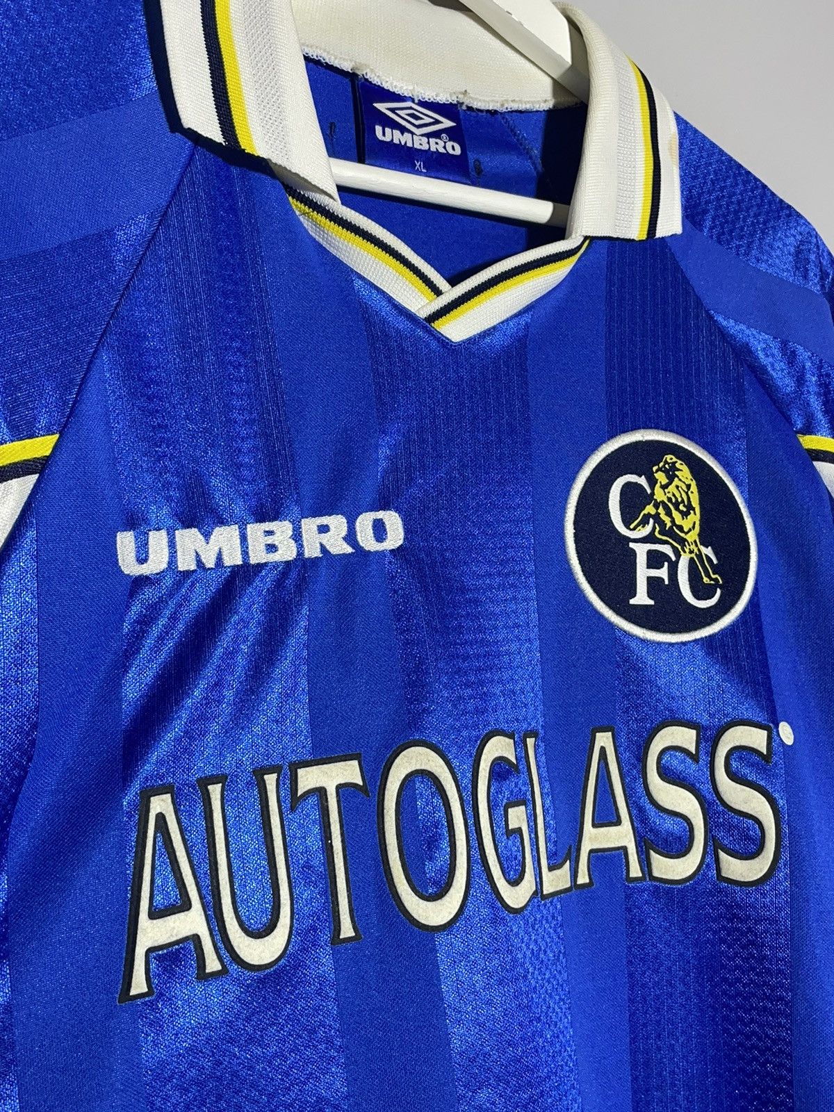 Chelsea Soccer × Vintage Chelsea FC Umbro 1997/98 Vintage Y2k Home Football Shirt Size US XL / EU 56 / 4 - 3 Thumbnail