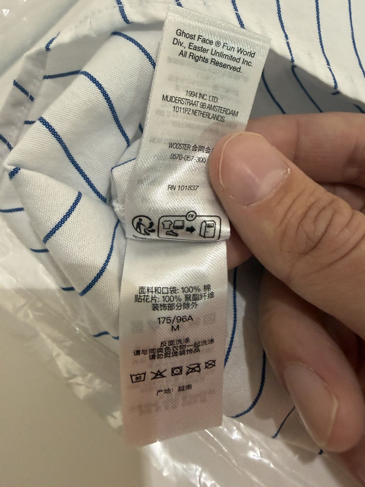 Supreme Supreme Ghostface S S 26 Work Shirt Size M White Stripe Size US M / EU 48-50 / 2 - 8 Thumbnail