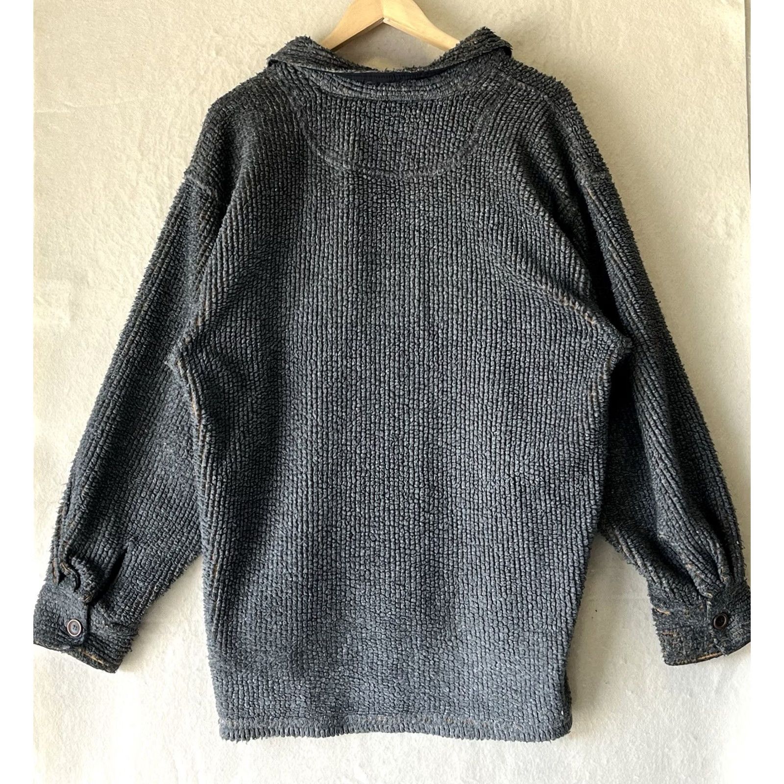 Vintage True Grit Sweater Button up Gray Size L Made In USA Size US L / EU 52-54 / 3 - 2 Thumbnail