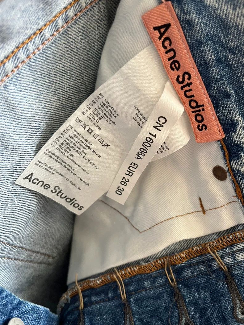 Acne Studios acne studios Retro cotton denim straight-leg pants Size US 26 / EU 42 - 5 Thumbnail