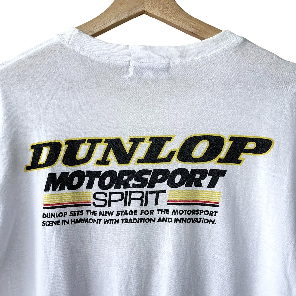 Vintage Dunlop Motorsports Racing Japan Vintage 1980s Logo Tee Size US L / EU 52-54 / 3 - 4 Thumbnail