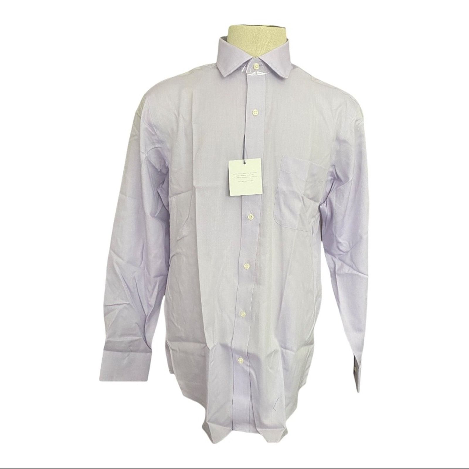 Other Buttoned Down Cotton Lavender Collared Shirt Size 34 16 Size US L / EU 52-54 / 3 - 1 Thumbnail