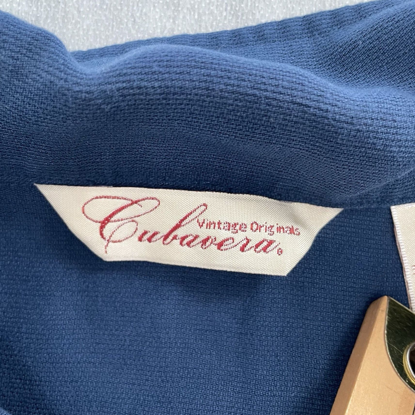 Cubavera Cubavera Shirt Adult Large Blue Hot Rod Shop Embroidered Loop Collar Mens L Size US L / EU 52-54 / 3 - 7 Thumbnail