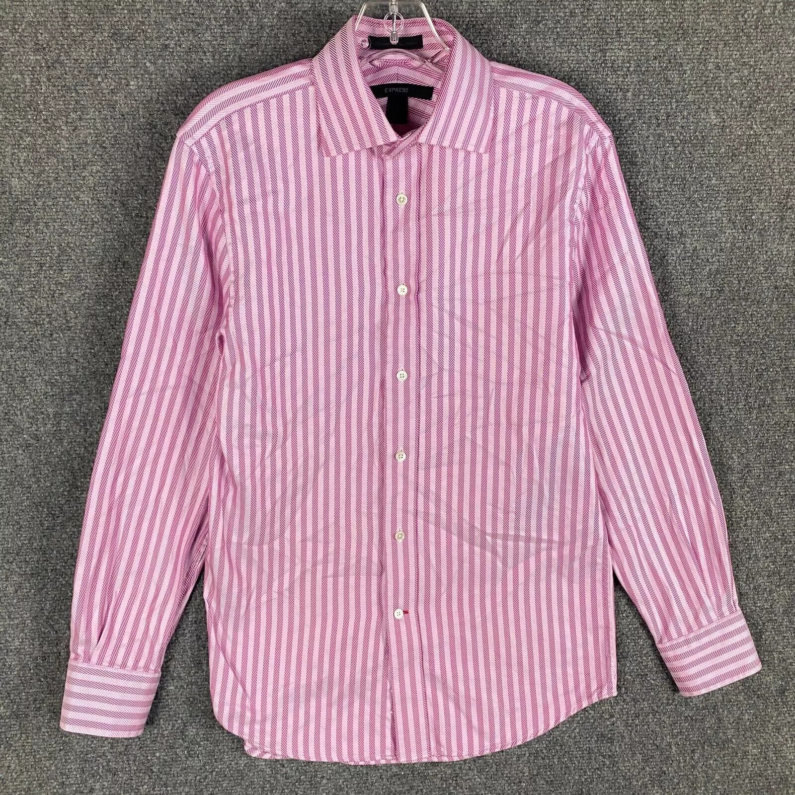 Express Express Shirt Men's Small Classic Fit Striped Italian Fabric Size US S / EU 44-46 / 1 - 1 Thumbnail