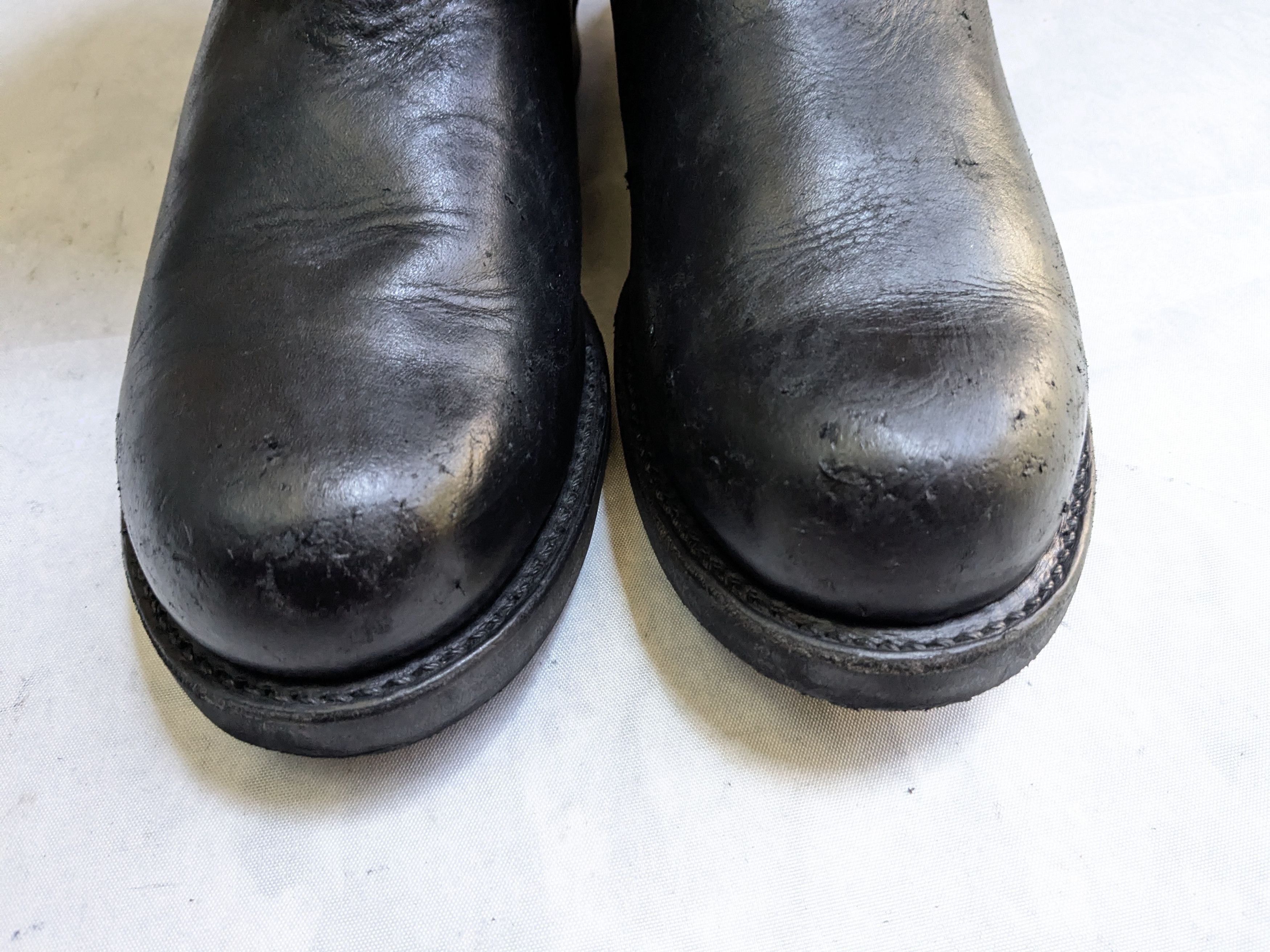 Frye Frye Engineer Black Leather 9.5 M Leather Buckle Size US 9.5 / EU 42-43 - 3 Thumbnail