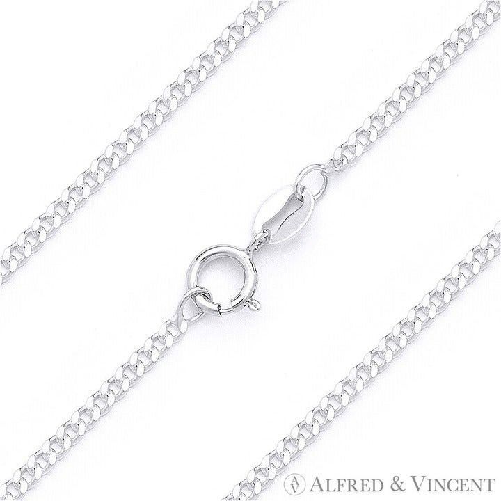 Other Cuban / Curb Link Chain Anklet in .925 Sterling Silver Size ONE SIZE - 1 Thumbnail
