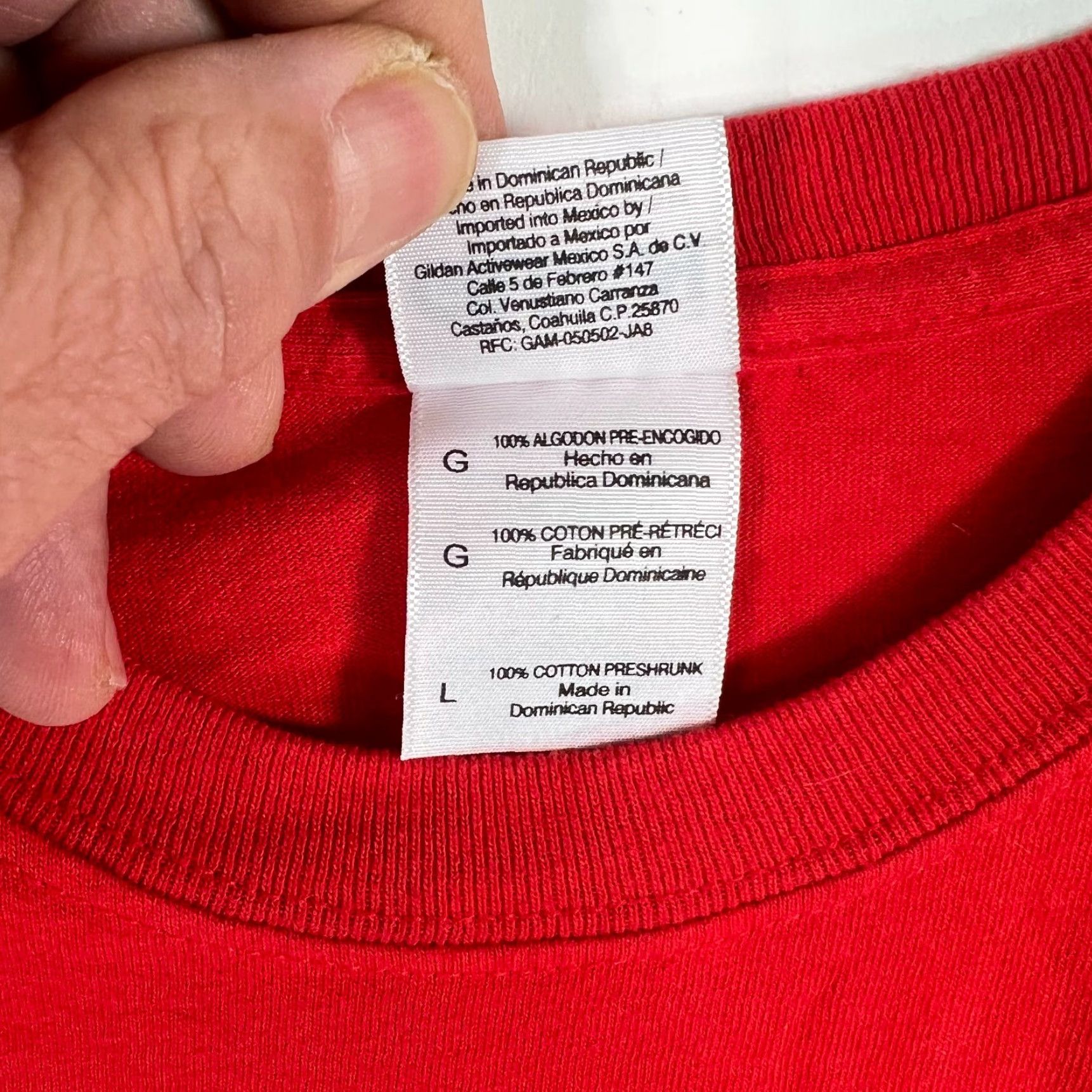 Gildan Gildan Mens I Require Nacho Heavy Cotton Short Sleeve Red Graphic T Shirt Size L Size US L / EU 52-54 / 3 - 5 Thumbnail