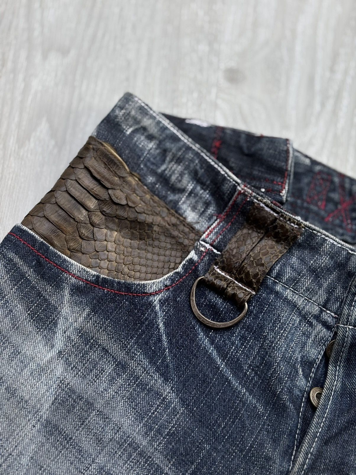 Japanese Brand REVOLUTION lace up flare jeans Size US 27 - 6 Thumbnail