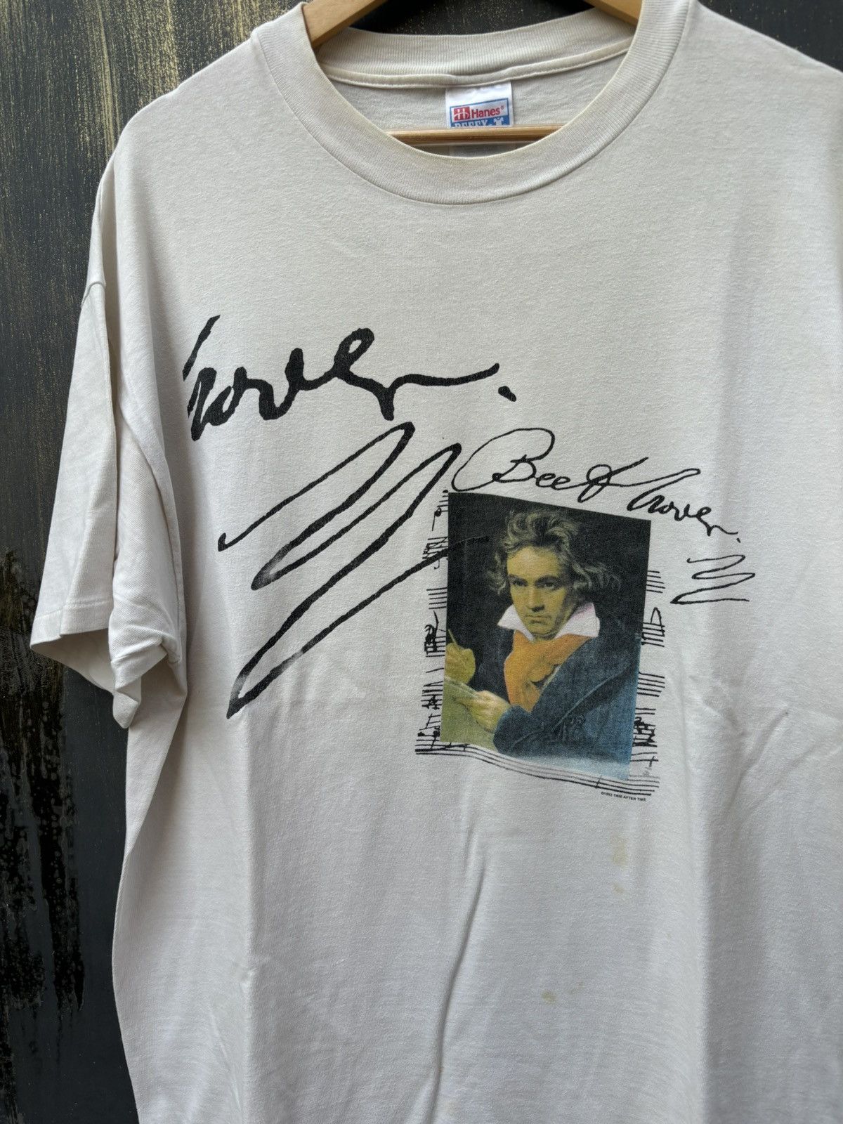 Vintage VERY RARE! Vintage 1993 Art Beethoven Promo Hanes Orchestra Size US XL / EU 56 / 4 - 3 Thumbnail