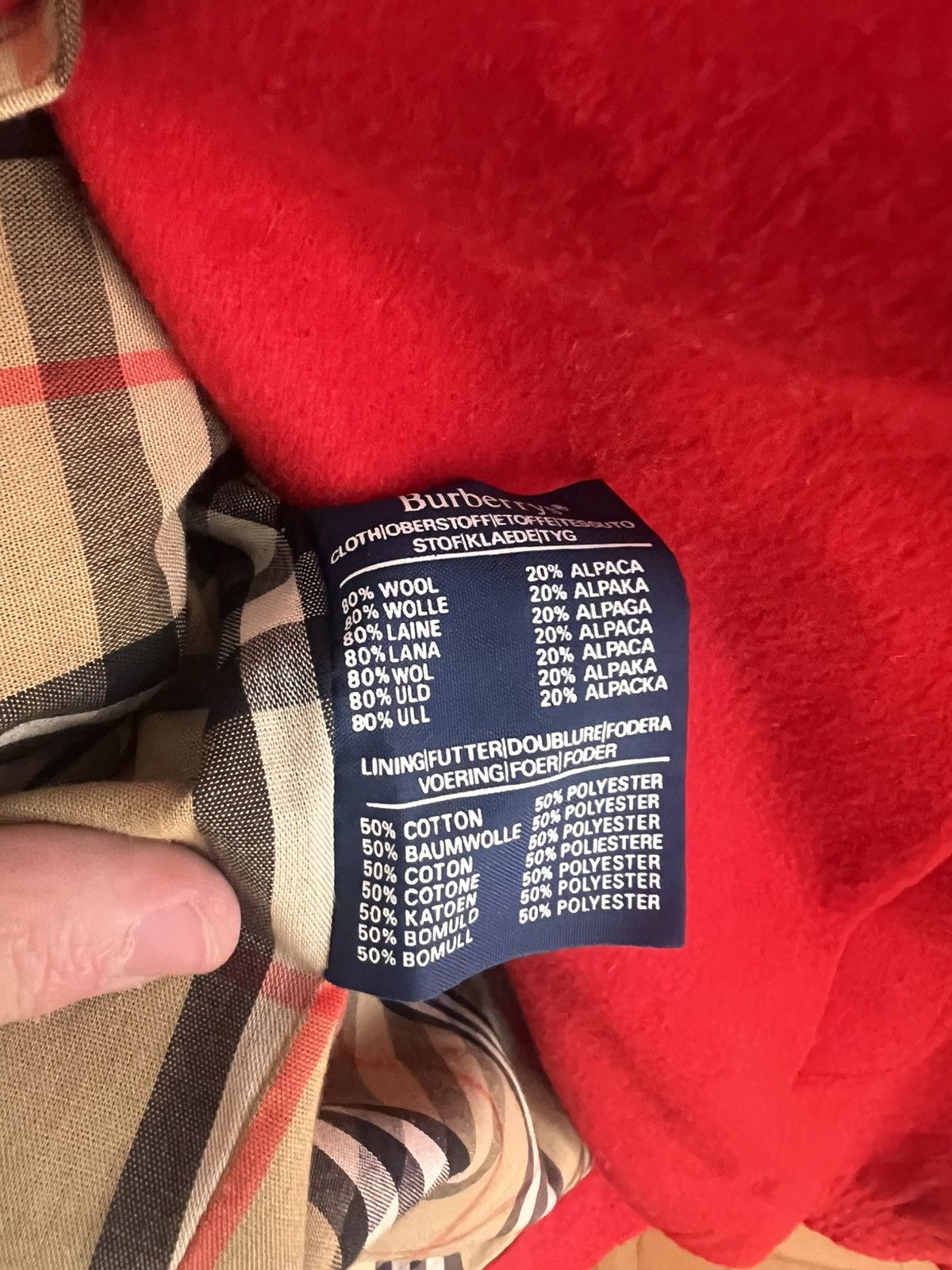 Burberry Giacca vintage Burberrys lana & alpaca (taglia L) Size L / US 10 / IT 46 - 4 Thumbnail