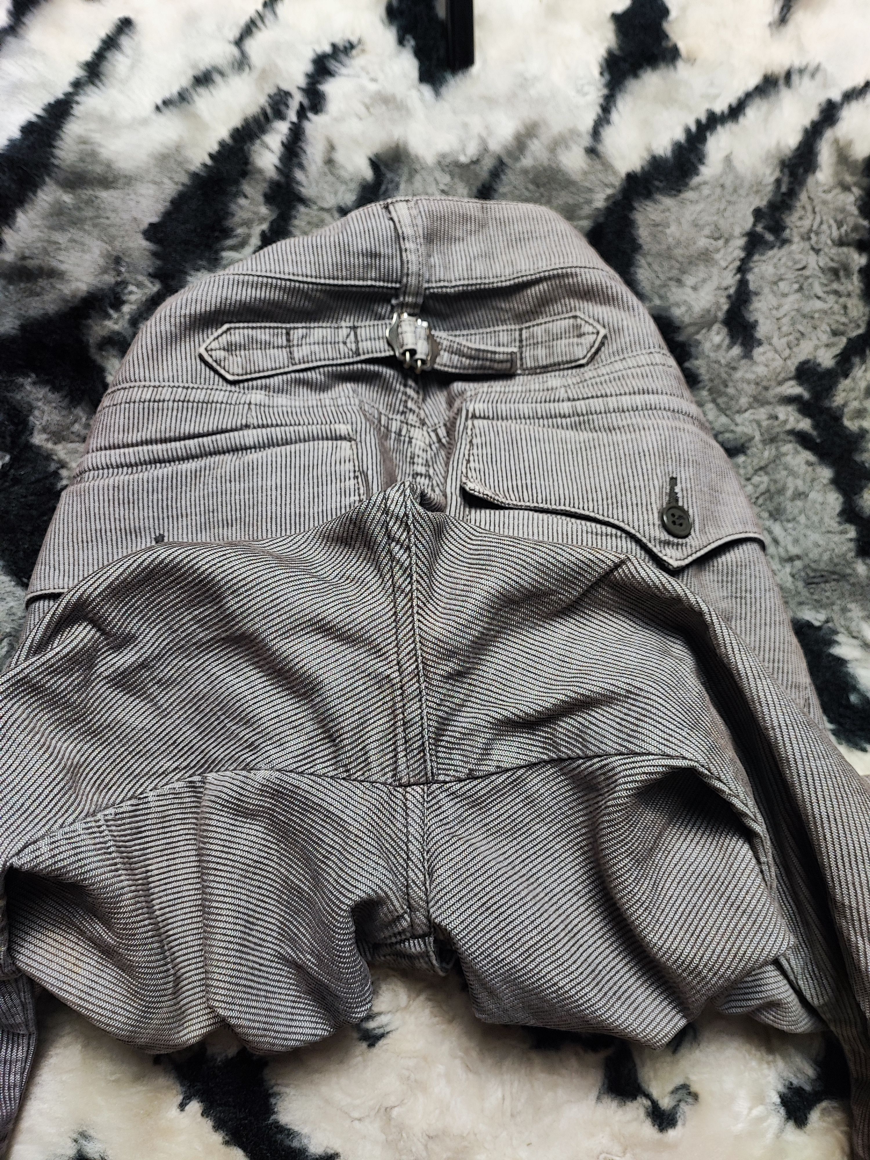 CABANE de ZUCCa Archive CABANE de Zucca Striped Workwear Buckle Back 31x28 Size US 31 - 16 Thumbnail