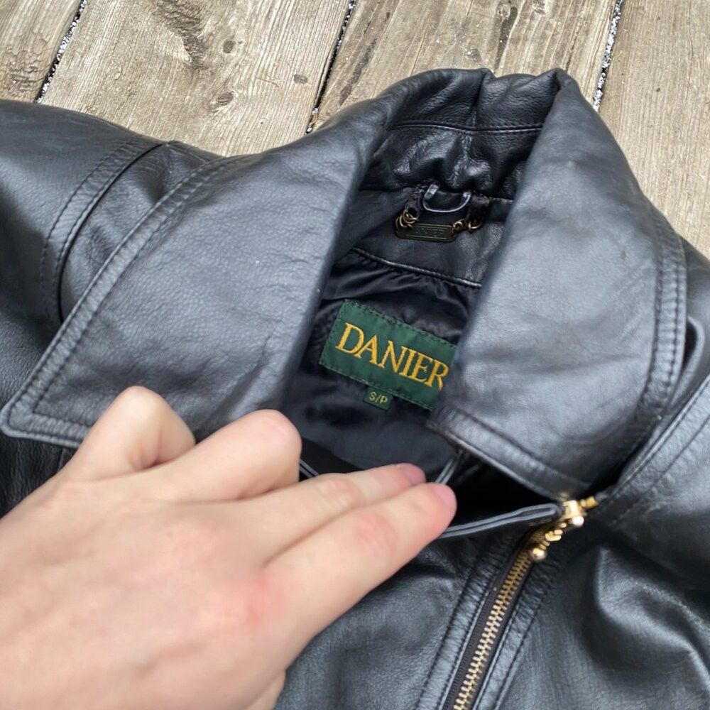 Danier Vintage 90s Danier Mandy Style Biker Jacket Asymmetrical Zi Size US XS / EU 42 / 0 - 7 Thumbnail