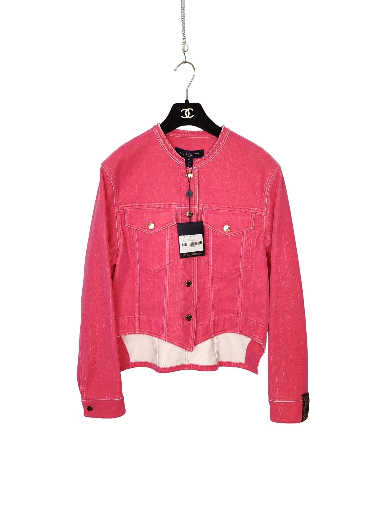 Louis Vuitton Louis Vuitton Pink Monogram Trim Jacket Size 40 Size M / US 6-8 / IT 42-44 - 1 Thumbnail