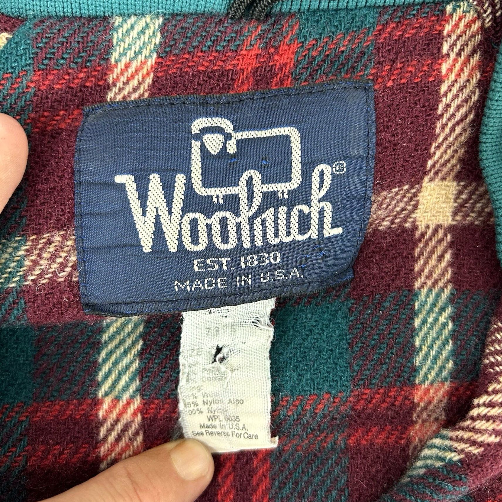 Vintage VINTAGE Woolrich Jacket Mens L Teal Parka Wool Blanket Lined 80s USA Made Chore Size US L / EU 52-54 / 3 - 5 Thumbnail