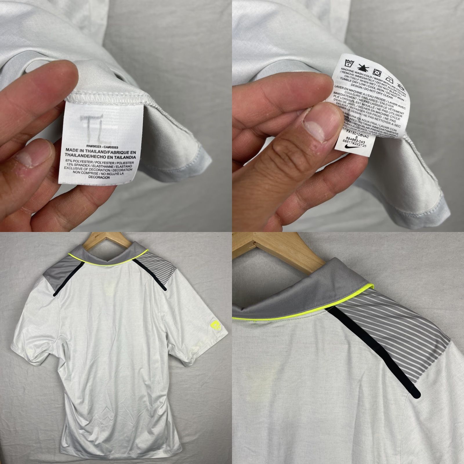 Nike Nike Oregon Ducks Polo Shirt Mens Small Dri-FIT Golf College Logo Embroidered Gray Short Sleeve Shirt Size US S / EU 44-46 / 1 - 9 Thumbnail