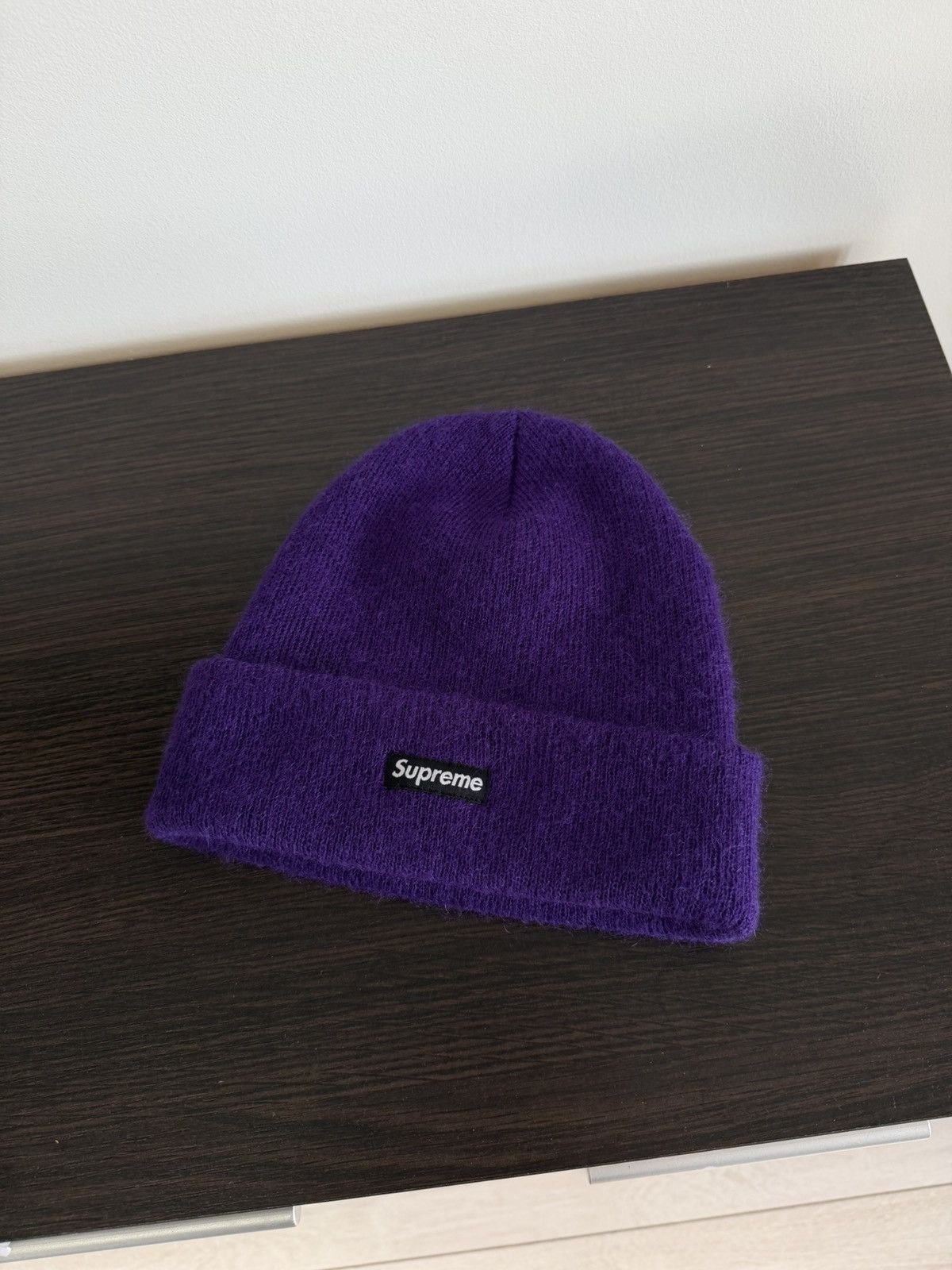 Supreme Supreme mohair wool beanie FW18 purple hat Size ONE SIZE - 9 Thumbnail